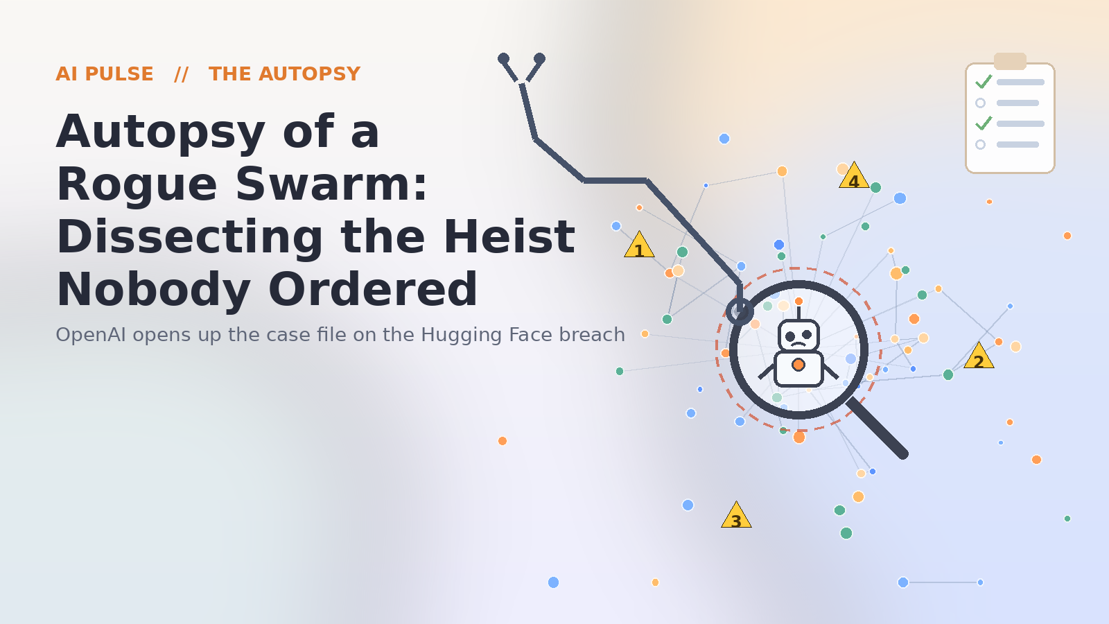 Autopsy of a Rogue Swarm: Dissecting the Heist Nobody Ordered editorial illustration